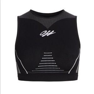 Off-White Seamless Sports Bra/Crop top